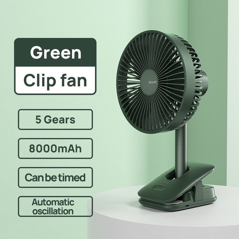 JISULIFE FA13R Rechargeable Clip Fan (8000mAh)