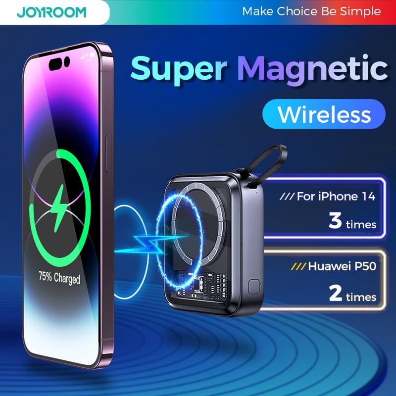 Joyroom JR-L007 IcySeries 22.5W 10000mAh Magnetic Wireless Power Bank (Lightning Port)