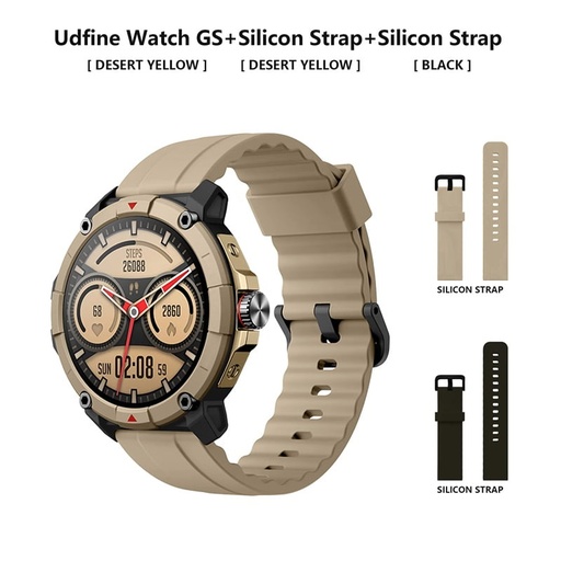 Udfine Watch GS 1.38″ HD Display Bluetooth Calling Alexa with GPS Smartwatch Double straps